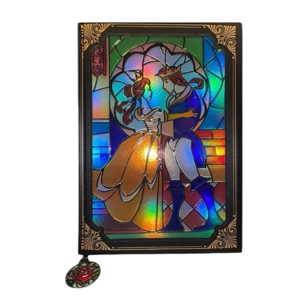 Beauty and the Beast Stained Glass Window Replica Journal